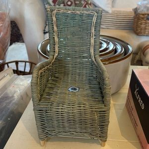 BOYDS BEAR WICKER CHAIR nwt